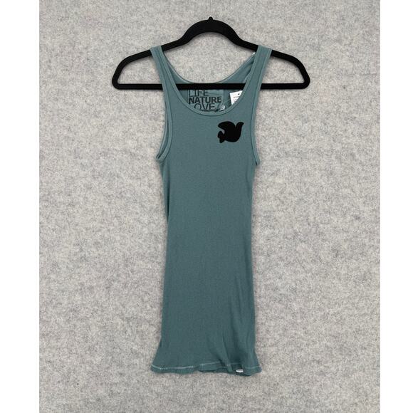 NWT FREECITY 1999 Super Vintage Surplus Blue Ribbed Tank Top Size X-SMALL - Picture 5 of 10